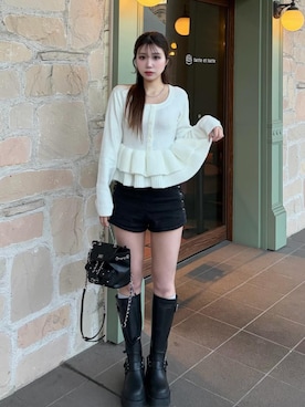 「Darich（ダーリッチ）のアイテム」を使った、Darichさん（レディース・158cm）の冬コーディネート