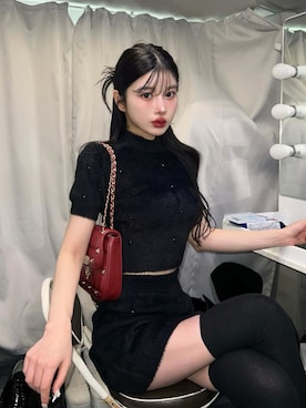 「バレンタインデートスタイル」｜Darichさん（レディース・160cm）の冬コーディネート