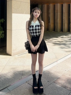 「Darich（ダーリッチ）のアイテム」を使った、Darichさん（レディース・158cm）の春コーディネート