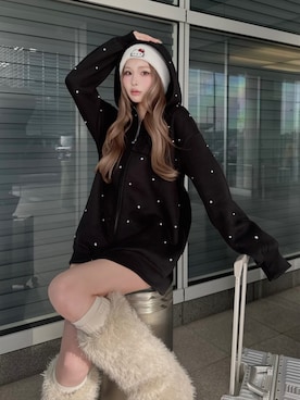 「秋服コーデ」｜Darichさん（レディース・163cm）の冬コーディネート