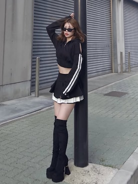 「Darich（ダーリッチ）のアイテム」を使った、Darichさん（レディース・158cm）の夏コーディネート