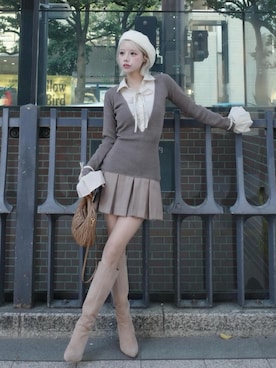 Darichさん（レディース・155cm）の冬コーディネート