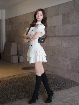 「Darich（ダーリッチ）のアイテム」を使った、Darichさん（レディース・158cm）の秋コーディネート
