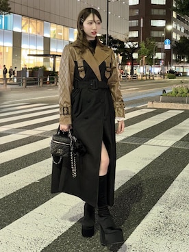 「Darich（ダーリッチ）のアイテム（ジャケット/アウター）」を使った、Darichさん（レディース・160cm）の秋コーディネート
