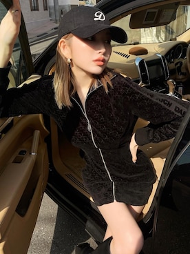 「アイテム（ワンピース）」を使った、Darichさん（レディース）の春コーディネート