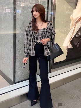 「アイテム（パンプス）」を使った、Darichさん（レディース）の秋コーディネート