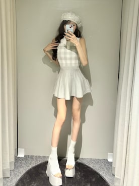 「Darich（ダーリッチ）のアイテム」を使った、Darichさん（レディース・165cm）の春コーディネート