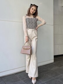 Darich（ダーリッチ）の「チェーンレザーフレアパンツ（その他パンツ