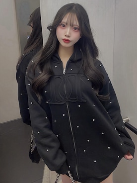 「アイテム（パーカー）」を使った、Darichさん（レディース・150cm）の秋コーディネート