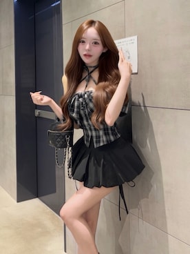 「Darich（ダーリッチ）のアイテム」を使った、Darichさん（レディース・156cm）の春コーディネート