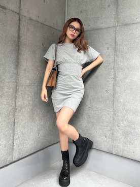 「アイテム（ワンピース）」を使った、Darichさん（レディース）の夏コーディネート