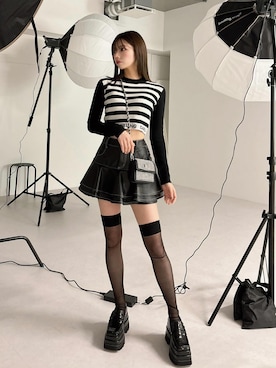 「アイテム（ローファー）」を使った、Darichさん（レディース・155cm）の春コーディネート