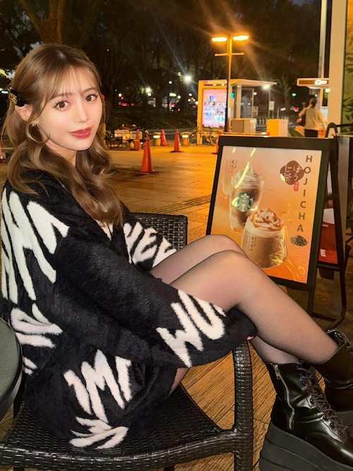 グラフィックジャガードニットカーディガン（カーディガン/ボレロ