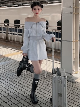 Darichさん(レディース・160cm)の冬コーディネート