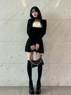 「Darich（ダーリッチ）のアイテム」を使った、Darichさん（レディース・165cm）の冬コーディネート