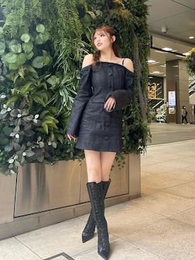 「アイテム（ワンピース）」を使った、Darichさん（レディース）の春コーディネート