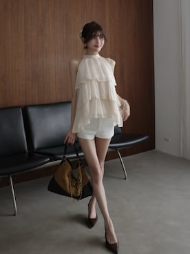 「Darich（ダーリッチ）のアイテム」を使った、Darichさん（レディース・160cm）の春コーディネート
