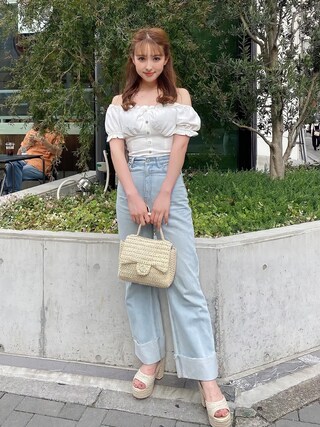 Darich（ダーリッチ）の「ロールアップワイドデニムパンツ