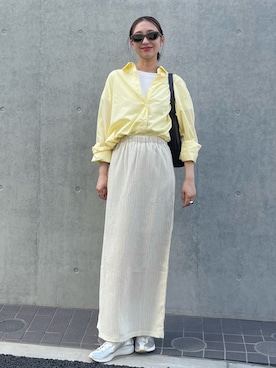 「Steven Alan（スティーブンアラン）のアイテム」を使った、sayaさん（レディース・162cm）の春コーディネート