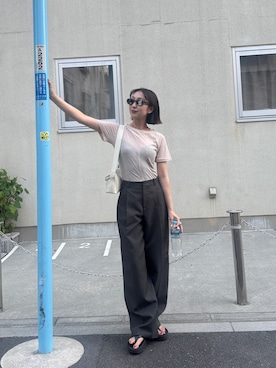 「FUULLY STUDIO（フーリィーステューディオ）のアイテム」を使った、sayaさん（レディース・161cm）の夏コーディネート