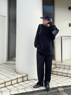 「アイテム（モカシン/デッキシューズ）」を使った、sayaさん（レディース・162cm）の秋コーディネート