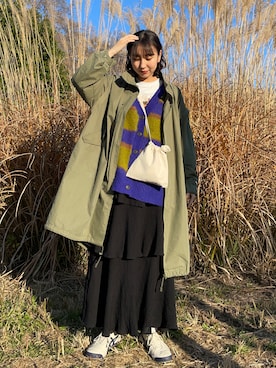 「SETTO（セット）のアイテム（バッグ）」を使った、sayaさん（レディース・161cm）の冬コーディネート