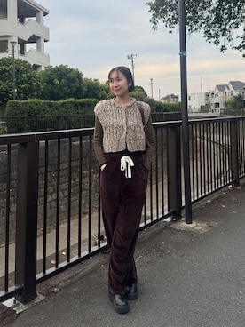 「シアートップス」｜sayaさん（レディース・162cm）の秋コーディネート