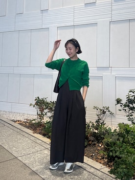 「アイテム（オールインワン・サロペット）」を使った、sayaさん（レディース・162cm）の秋コーディネート