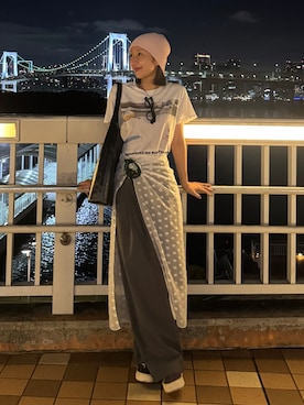 「anuke（アンヌーク）のアイテム」を使った、sayaさん（レディース・162cm）の夏コーディネート