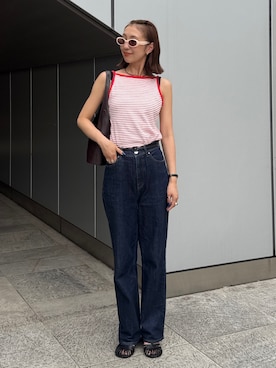 「ENOF（イナフ）のアイテム」を使った、sayaさん（レディース・162cm）の夏コーディネート