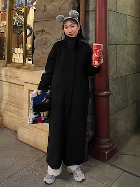 「NEW BALANCE（ニューバランス）のML2002R（スニーカー）」を使った、sayaさん（レディース・161cm）の春コーディネート