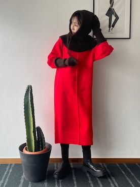 「服とコスメでなりたい自分に」｜sayaさん（レディース・161cm）の冬コーディネート