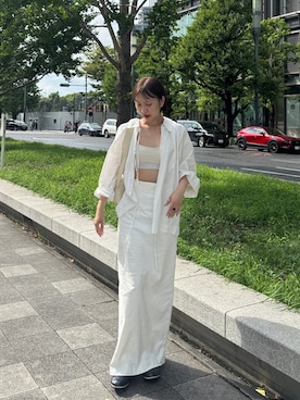 「アイテム（その他トップス）」を使った、sayaさん（レディース・161cm）の夏コーディネート