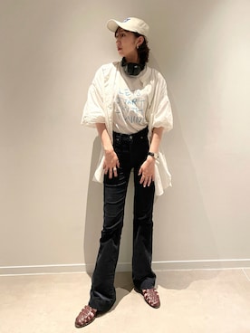 「TODAY edition（トゥデイエディション）のアイテム」を使った、sayaさん（レディース・161cm）の秋コーディネート