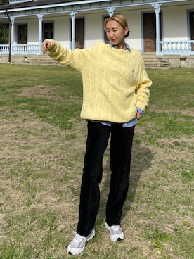 「UNDECORATED（アンデコレイテッド）のアイテム」を使った、sayaさん（レディース・161cm）の秋コーディネート