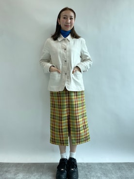 「いまどきジャケット写真」｜「アイテム（スニーカー）」を使った、sayaさん（レディース・161cm）の春コーディネート