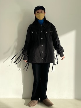 「UNDECORATED（アンデコレイテッド）のアイテム」を使った、sayaさん（レディース・161cm）の冬コーディネート