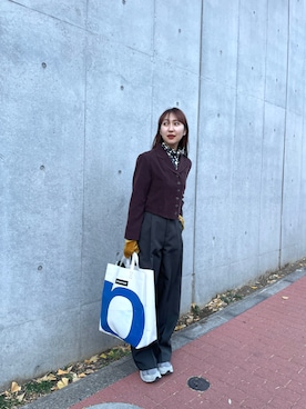 「NEW BALANCE（ニューバランス）のML2002R（スニーカー）」を使った、sayaさん（レディース・161cm）の冬コーディネート
