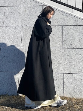 「マイベストコーデ2022」｜「アイテム（スニーカー）」を使った、sayaさん（レディース・161cm）の冬コーディネート