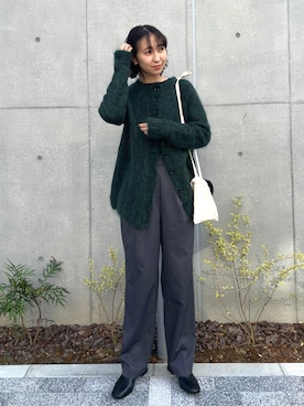 「SETTO（セット）のアイテム（バッグ）」を使った、sayaさん（レディース・161cm）の冬コーディネート