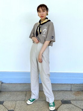 「UNIQLO U」｜sayaさん（レディース・161cm）の夏コーディネート