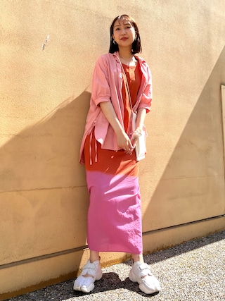 6（ロク）の「＜6(ROKU)＞COTTON DOBBY DYE DRESS/ワンピース