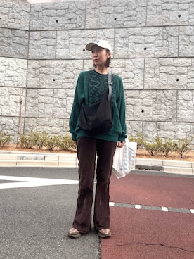 「Knuth Marf（クヌースマーフ）のアイテム」を使った、sayaさん（レディース・162cm）の冬コーディネート