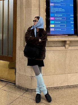 「アイテム（テーラードジャケット）」を使った、sayaさん（レディース・162cm）の冬コーディネート