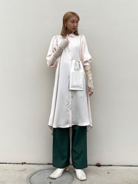 「BEAUTY&YOUTH UNITED ARROWS（ビューティーアンドユースユナイテッドアローズ）のアイテム（パンプス）」を使った、sayaさん（レディース・161cm）の秋コーディネート