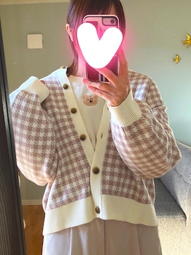 「merry jenny（メリージェニー）のアイテム（スウェット）」を使った、hati1005さん（レディース・148cm）の冬コーディネート