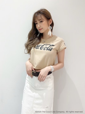 「GYDA（ジェイダ）のアイテム（ピアス（両耳用））」を使った、mikuさん（レディース・160cm）の春コーディネート