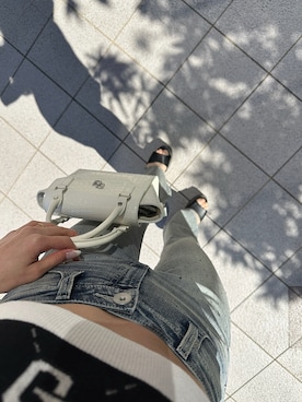 「GYDA（ジェイダ）のアイテム（パンツ）」を使った、mikuさん（レディース・160cm）の春コーディネート