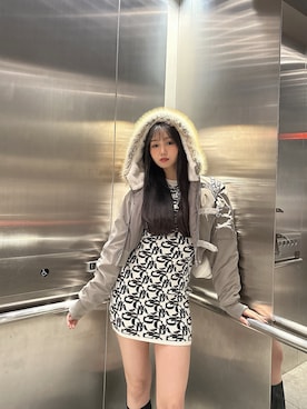 「GYDA（ジェイダ）のアイテム（ワンピース）」を使った、mikuさん（レディース・160cm）の秋コーディネート