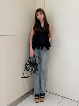 「GYDA（ジェイダ）のアイテム」を使った、mikuさん（レディース・160cm）の夏コーディネート